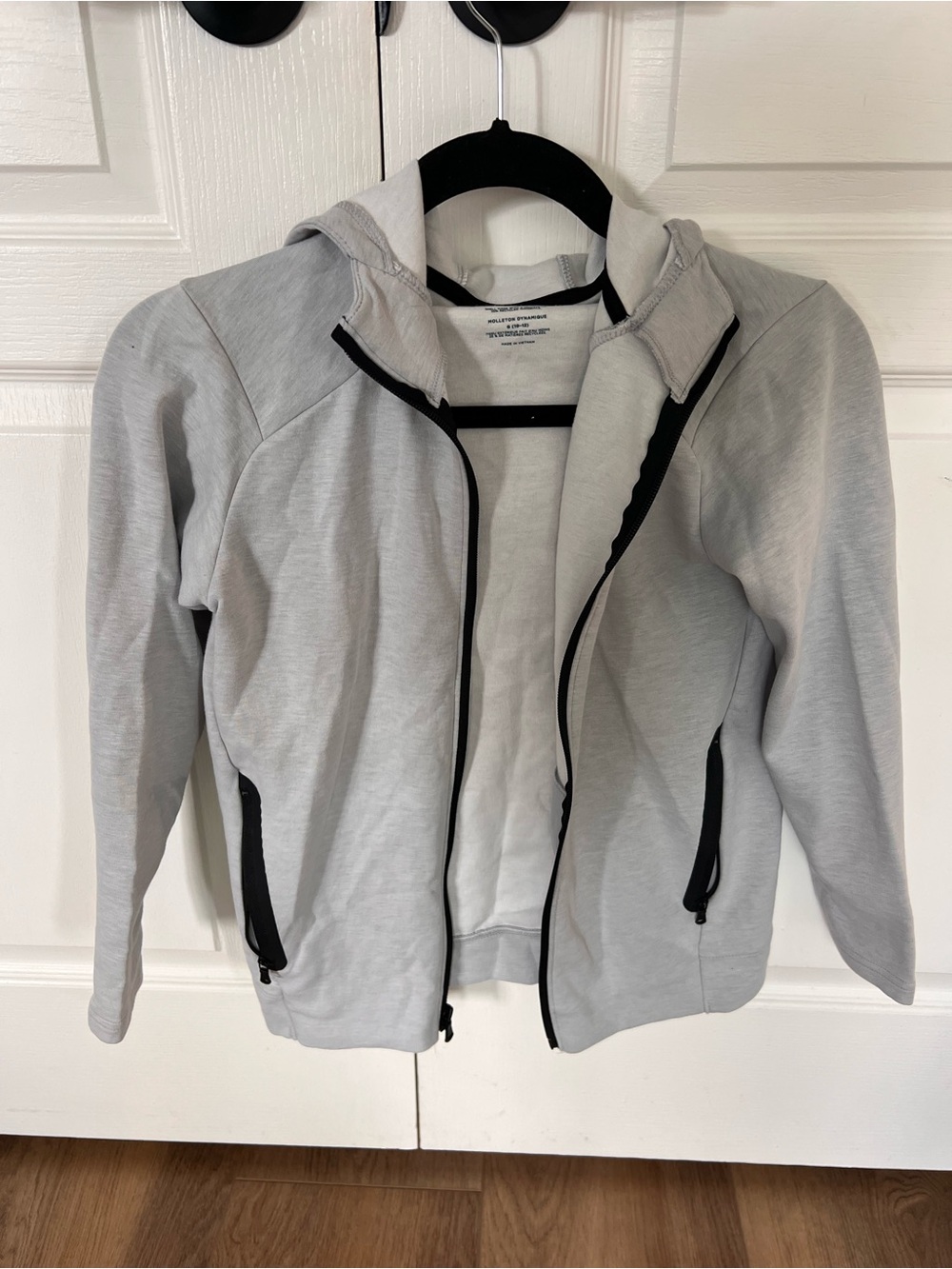 Light Gray Zip-Up Hoodie and pants-  Nike tech look alike